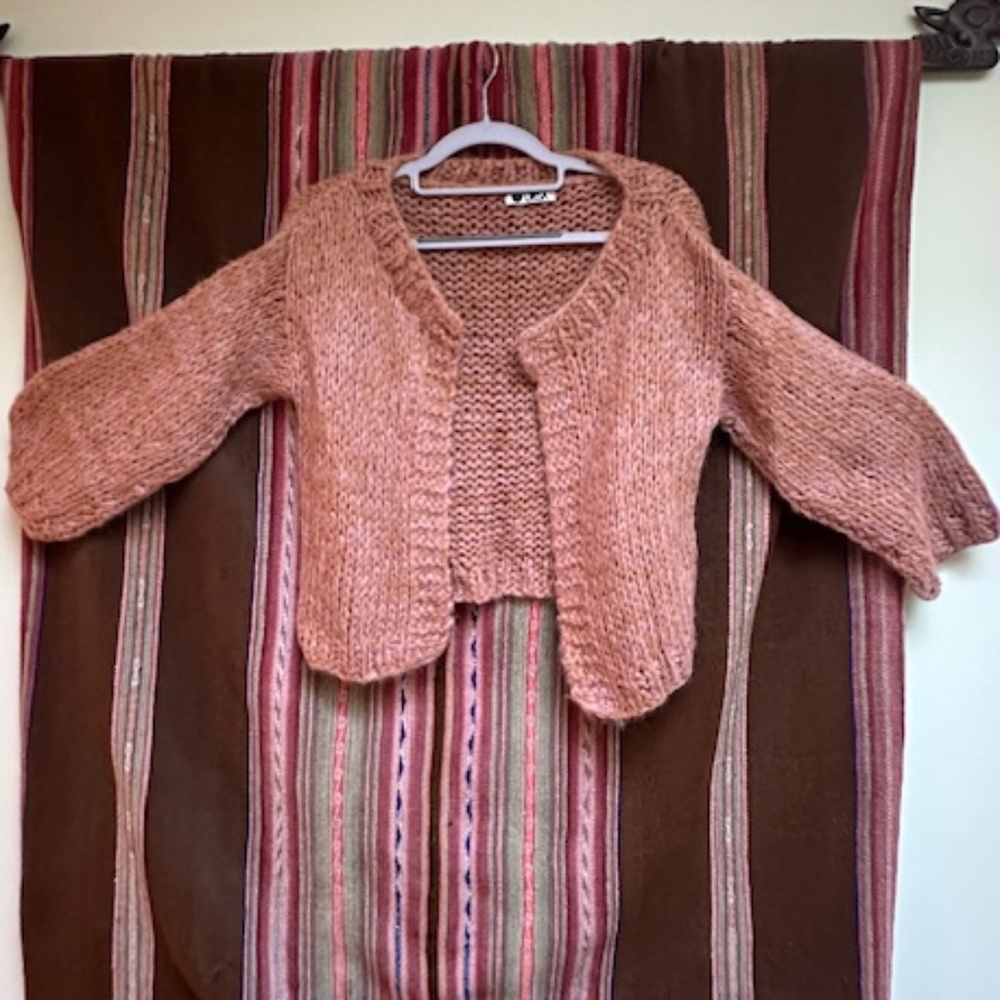 ALPACA OPEN CARDIGAN SWEATER - size S
